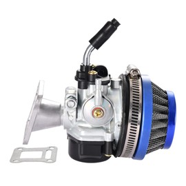 GOOFIT Blue 2 Stroke Carb Carburetor Air Filter Assembly Intake Gasket Kit Replacement For 47cc 49cc Pocket Bike ATV