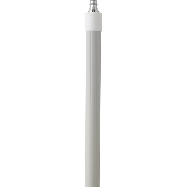 Vikan 2973Q5 62.9"-113.9" Quick Connect Waterfed Aluminum Extension Handle with Threaded Tip, 1.26" Diameter, White