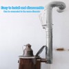 PATIKIL 90 Degree Stove Pipe and 45 Degree Chimney Flue
