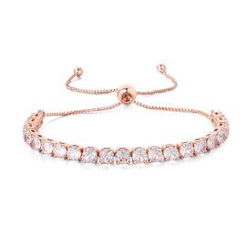 GW Tennis Bracelets for Women, Girls Bracelet Gold, Silver, Cubic Zirconia, Crystal Bracelets, Bangle for Women, Crystal Metal, Cubic Zirconia