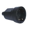 Silver Electronics 9231 Schuko Socket Plug, Black, Hembra