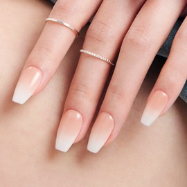 Dashing Diva Magic Press Creamy Blush Nail Tip, Nude Beige, 1 Piece / 데싱디바 매직프레스 크리미 블러쉬 네일팁, 누드베이지, 1개