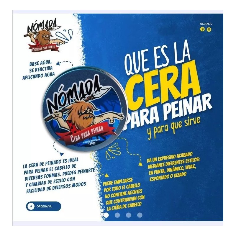 Nomada Nómada Cera Base Agua Clasica