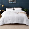 AveLom Seersucker Queen Comforter Set (90x90 inches), 3 Pieces -