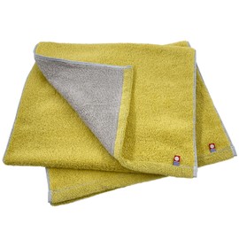 Imabari [Set of 2] Imabari Towel + Reversible Face Towel, Yellow, 13.4 x 31.5 inches (34 x 80 cm), 100% Cotton, Thick, Water Absorbent, Everyday Use, Made in Japan, Sweet Twist, Imabari Towel Brand