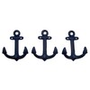 Wowser Nautical Cast Iron Ship Anchor Wall Hooks, 6 Inches,