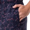 Van Heusen Men's Printed Rayon Sleep Short, Navy/Flamingos, XX-Large