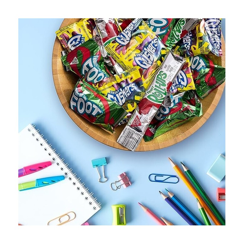 Fruit Roll-Ups, Fruit by the Foot, Gushers, Snacks Variety Pack,