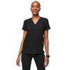 FIGS Casma Three-Pocket Scrub Top for Women – Black, XS