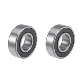 sourcing map Deep Groove Ball Bearings 99502H-2RS 5/8 Inch Inner Diameter 1-3/8 Inch Outer Diameter 11 mm Bore Double Sealed Chrome Steel Z2 Pack of 2