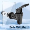 Hordion Plastic Spigot Replacement Cooler Faucet, 2 Sets Water Jug