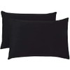 Egyptian Cotton 200 Thread Count Pillow Cases 2 Pack (Black)