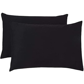 Egyptian Cotton 200 Thread Count Pillow Cases 2 Pack (Black)