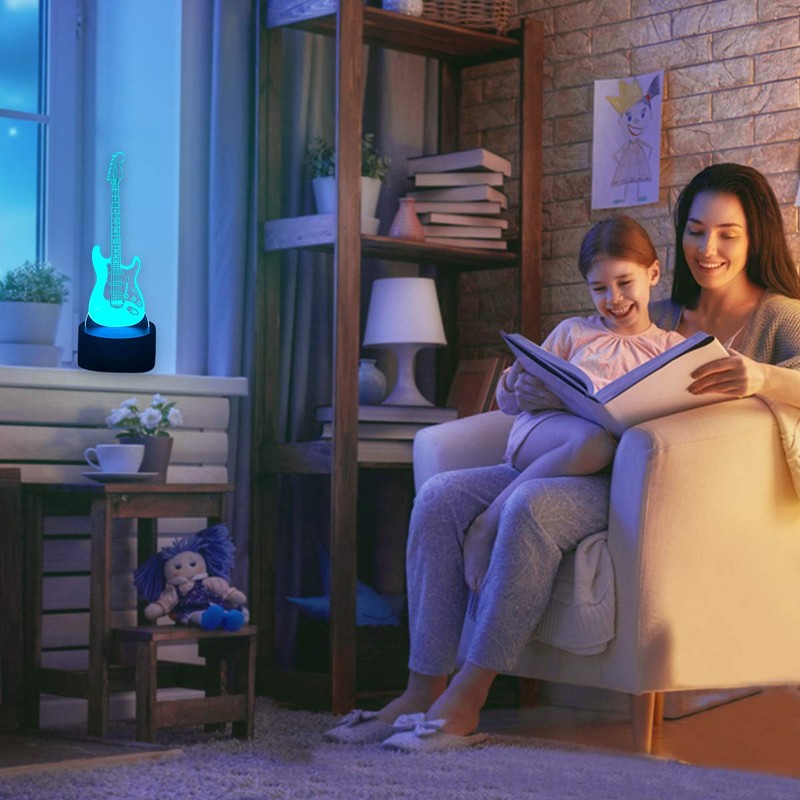 SISYS 3D Illusion Lampe LED Nachtlicht Optische 3D-Illusions-Lampen Tischlampe Nachtlichter