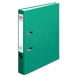 Herlitz maX.file nature plus folder, A4, 5 cm spine width, special coating made of paper, green