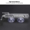 Phefop Aquarium Bubble Counter Transparent Corrosion Resistant Glass CO2 Spiral