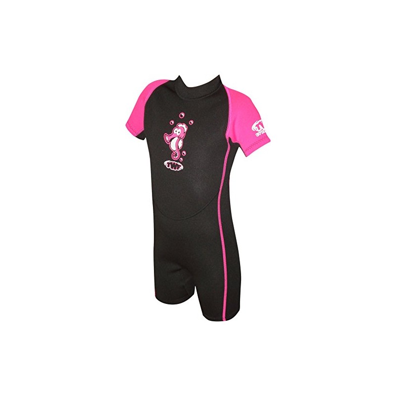 TWF Men's TWF Kids Seahorse Wetsuit Pink 3 4 Year,