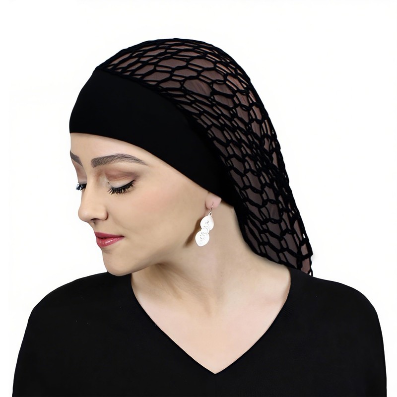 Breathable Hair Nets for Sleeping in, Stretch Hair Mesh Hood,