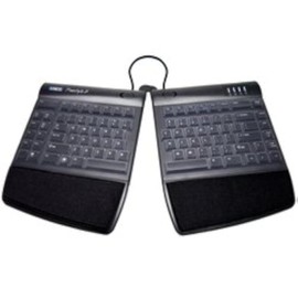 Clear Silicone Keyboard Cover Compatible with Kinesis Freestyle2 - Skin Protector for Split Keyboard - Anti-Dust, Waterproof, Easy to Clean for Kinesis Freestyle2 Ergonomic Keyboards