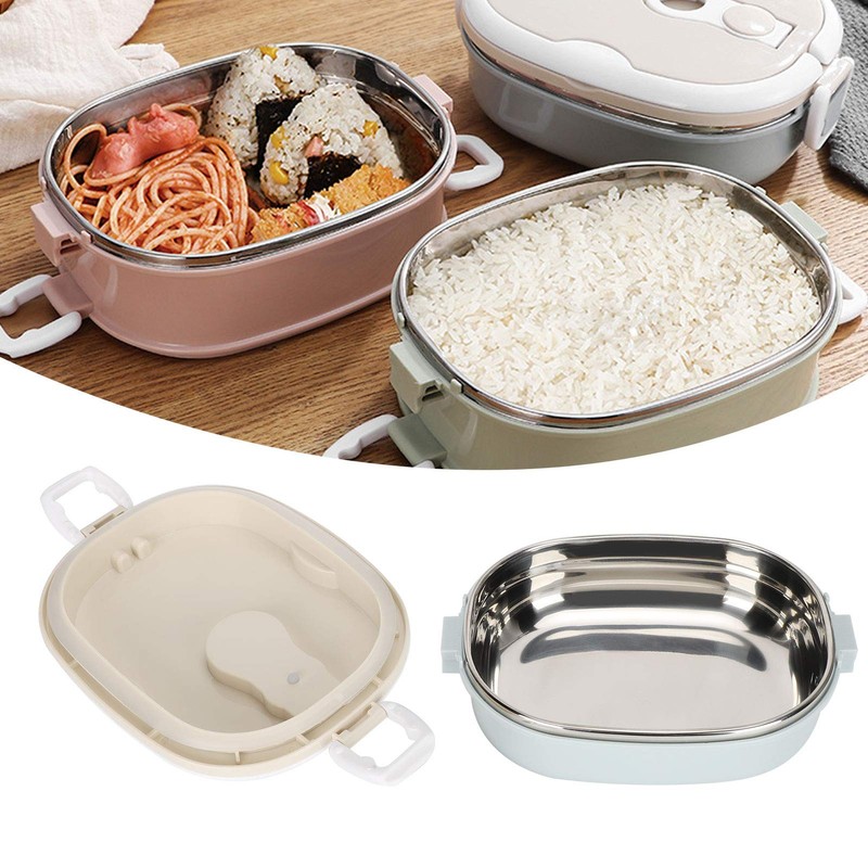 Fiambrera, Reutilizable Caja de Almuerzo Portátil Recipiente para Preparar Comidas