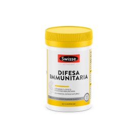 SWISSE Difesa Immunitaria - Integratore Difese Immunitarie con Vitamina C Magnesio Zinco ed Echinacea, Integratori Stanchezza e Affaticamento, Formulazione Multinutriente, 60 Compresse, Made in Italy