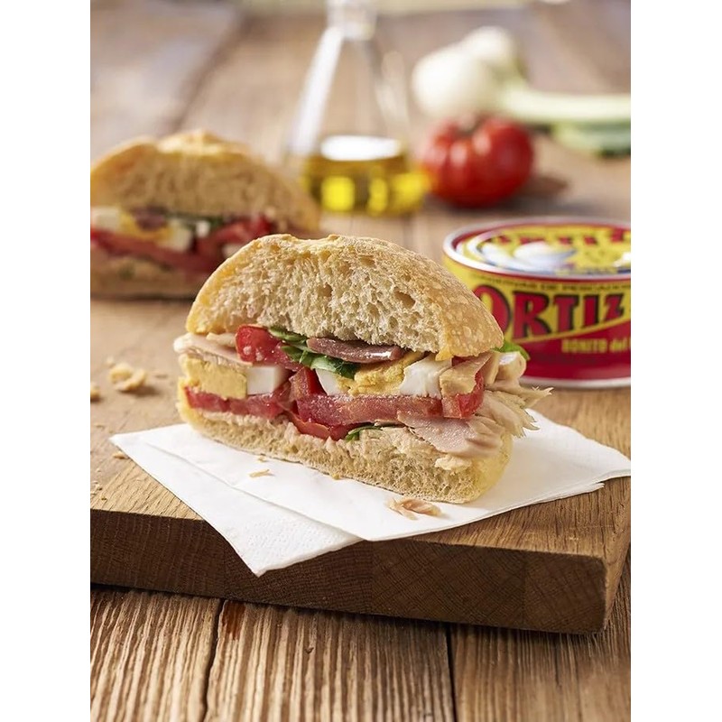 Ortiz White Tuna in Olive Oil, Fresh Tender Slices, Spanish