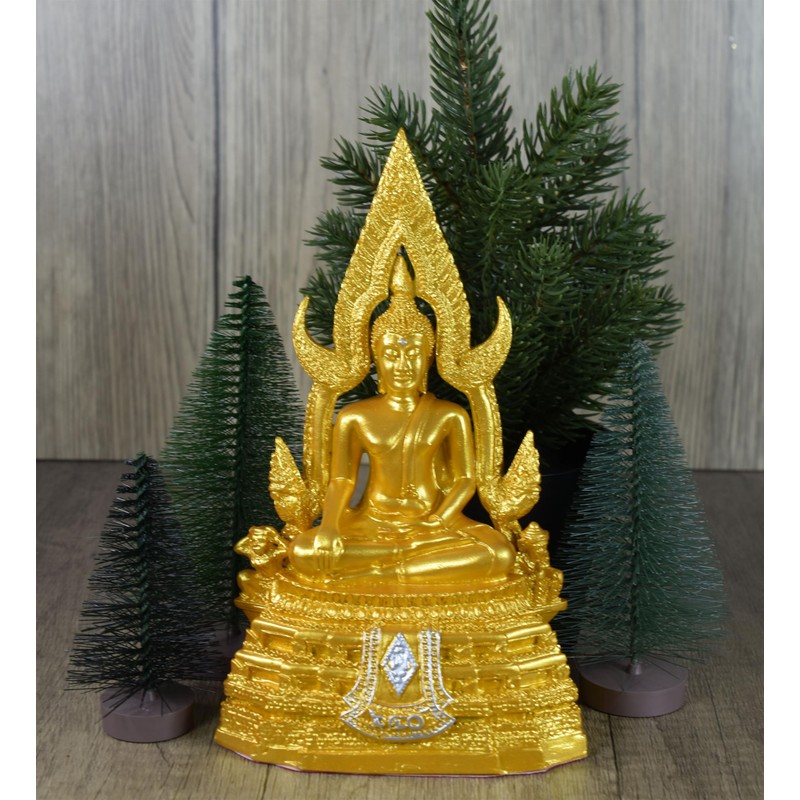 BUDDHO Chinnaraj Thai Buddha Statue for Home Decor 8" h