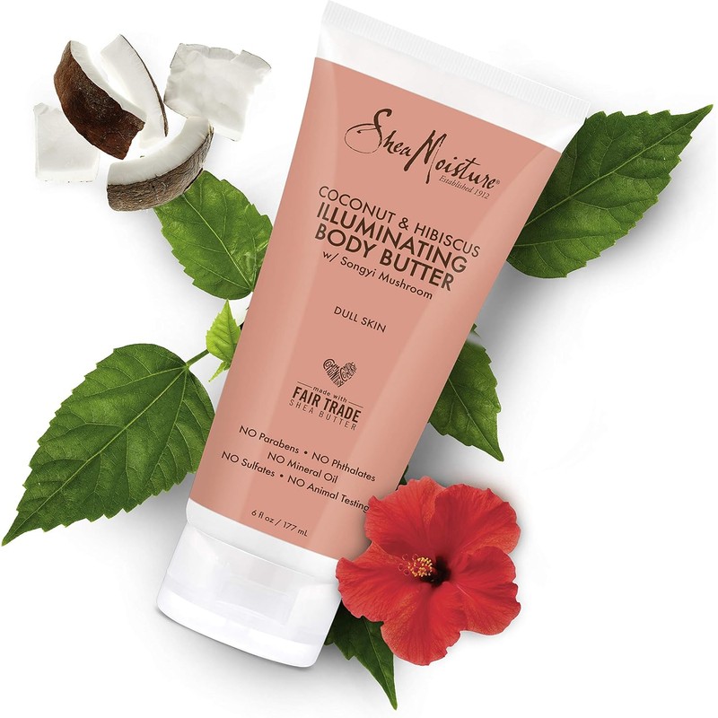 SheaMoisture Coconut & Hibiscus Body Butter, 6 Ounce