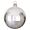Jingle Bells Lauscha Tree Decoration Snow Roof Silver/White 8 cm