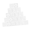 Hohopeti 20 Sheets Flower Stencils Plant Pattern Templates for Reusable