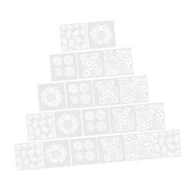 Hohopeti 20 Sheets Flower Stencils Plant Pattern Templates for Reusable Craft Stencils Beautiful Floral Designs for DIY Art Safe for Drawing and Creative Activities