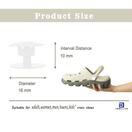 NEEDJING 10 PCS Replacement Rivets for Crocs Shoes Strap Repair for Crocs Rivet Replacements Shoe Backstrap Repair Fastener Button