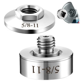 Dreyoo Grinder Lock to 5/8''-11 Thread, Compatible with XLOCK Angle Grinder Cutting Blade, with 5/8''-11 Flange Lock Nut, Stainless Steel Diamond Core Drill Bit Adapter