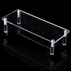 Lubonarie Shelf Figure Case, 11.8 inches (30 cm), Collection Case, Acrylic Case, Clear Case, Clear Case, Display Stand, Doll (Clear, 1 Tier, 11.8 inches (30 cm)