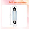 Lanuovx 10 Pack Frosted Festoon Bulb Sv8.5-8 T3.25 10X44mm, 24V