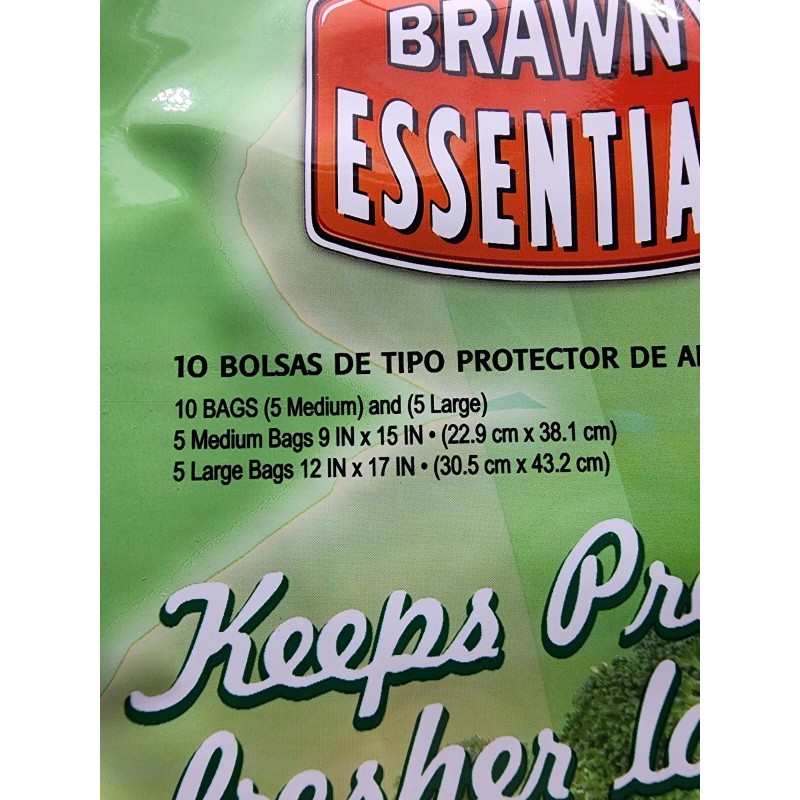 Brawny Produce Protector Bags Keep Fresh Longer 10ct Fruits Vegetables