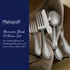 Pfaltzgraff American Bead 53-Piece Stainless Steel Flatware Set with Serving