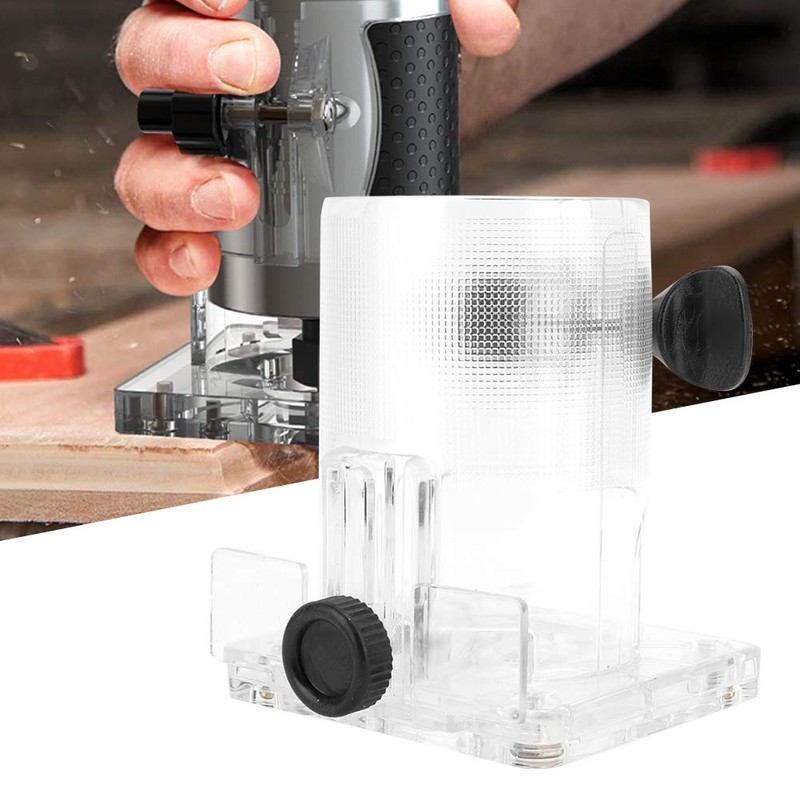 ANGGREK Katsu Router Base,Work,Woodworking Trimmer Router Transparent Plastic Base Power