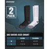 RIOROO Ski Socks for Men Women, 2/3 Pairs Warm Snowboard