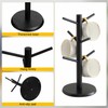 Bamboo Coffee Cup Holder ith 6 Hooks, Coffee Cup Tree,