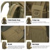 Mardingtop 50L Molle Hiking Internal Frame Backpacks with Rain Cover