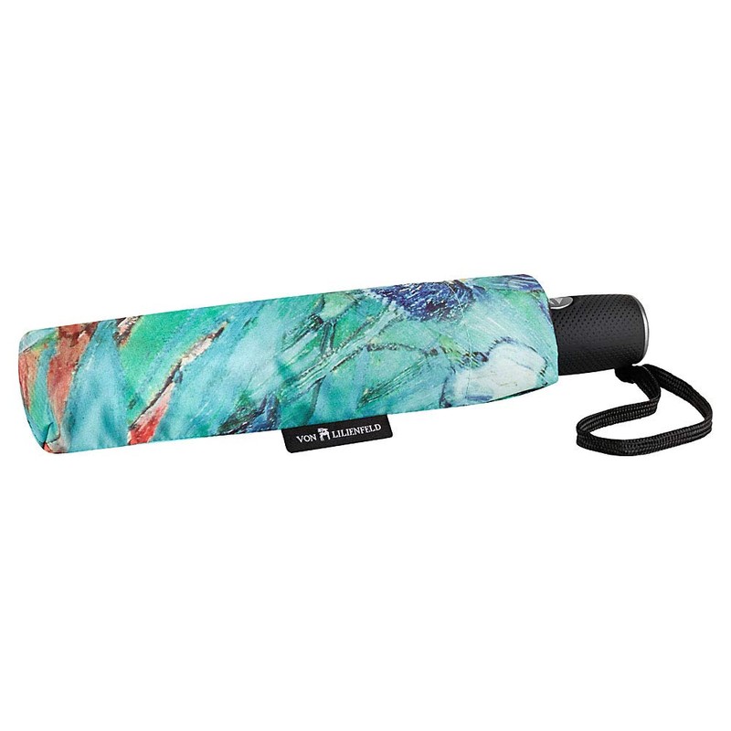 VON LILIENFELD® Folding Pocket Umbrella Automatic Lightweight auto Open Flowers
