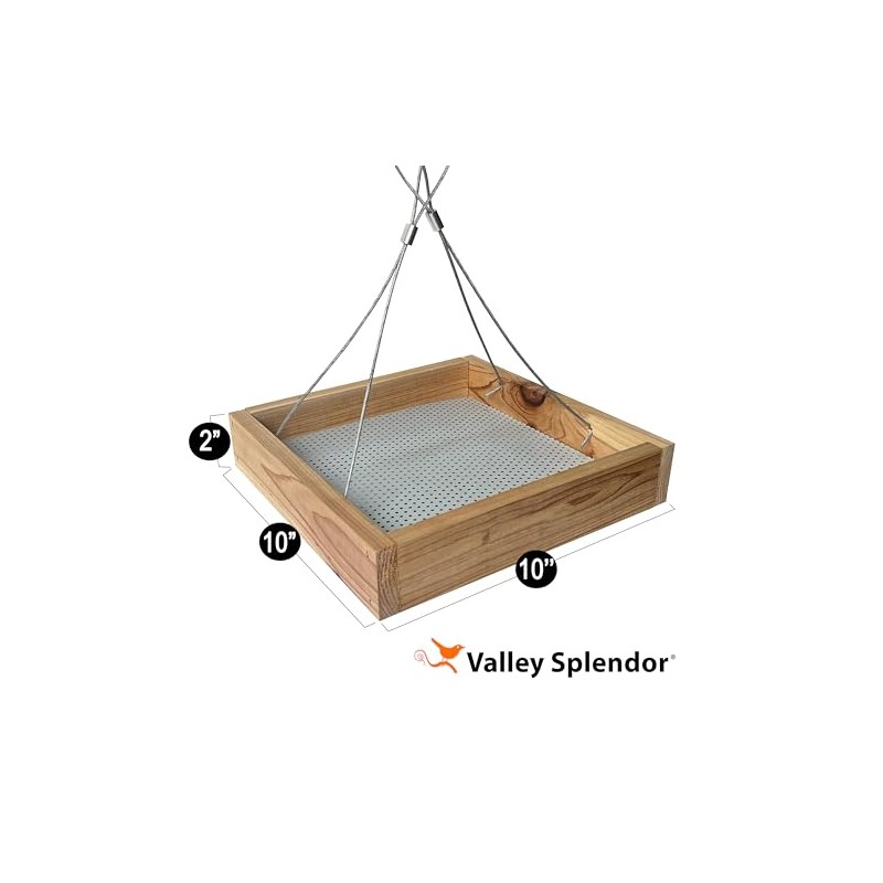 Cedar Platform Bird Feeder - Made in USA