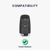 kwmobile Key Cover Compatible with Ford 2 Button Car Key