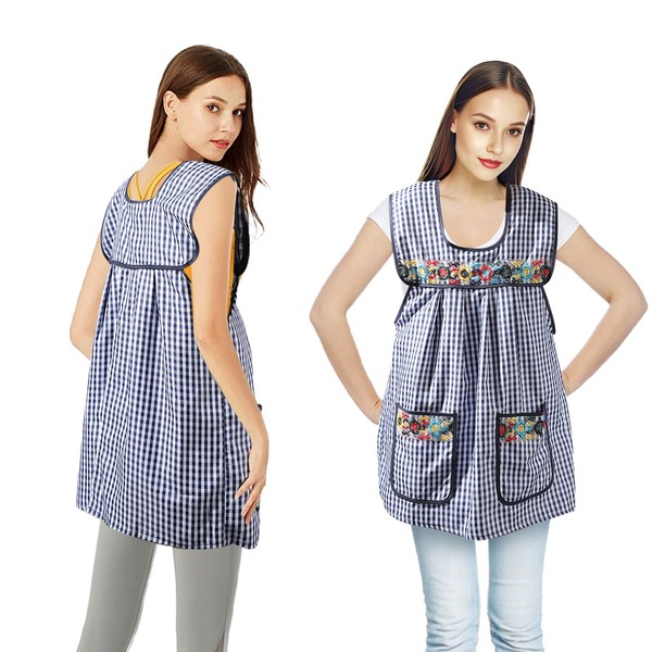 OhBerry Mexican Aprons for Women with Pockets,Traditional Mexican Kitchen Accessories