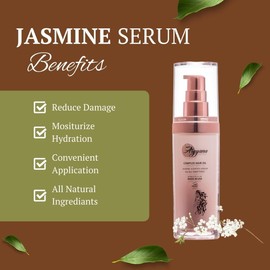 Suero para el Crecimiento del Cabello (30ml) - Fórmula Anti-Frizz y Engrosadora con Vitamina E y Aceite de Almendra Aroma a Jazmín Cuidado del Cabello para Mujeres