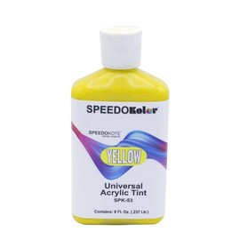 Speedokote Universal solvent based Yellow tint, use in Primers, Bed Liner, SPK-53, 8 ounces