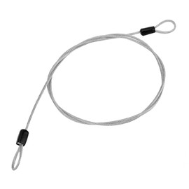 Joyzan Safety Steel Cable, Outdoor Travel Security Cable Lock Toroidal Bicycle Cables Cycling Sports Internal Loop Wire Rope for Luggage Backpacks Bikes Ski Snowboard Scooter U Locks Padlocks 100cm