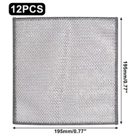 ZHMEINA 12PCS Multipurpose Wire Dishwashing Rag for Wet and Dry, Non Scratch Wire Dishcloth, Wire Washing Cloth, Reusable and Double Dish Rags, Steel Wire Dish Towels for Kitchen Cleaning