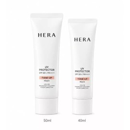 HERA 헤라 NEW UV프로텍터 톤업 피치 90ml (50ml +40ml) Hera NEW UV Protector Tone Up Peach 90ml (50ml + 40ml)